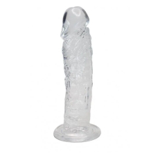 Прозорий фалоімітатор Alive Jelly Dildo Empire, TPE, з присоскою, довжина 19.3 см, діам. 4.3 см