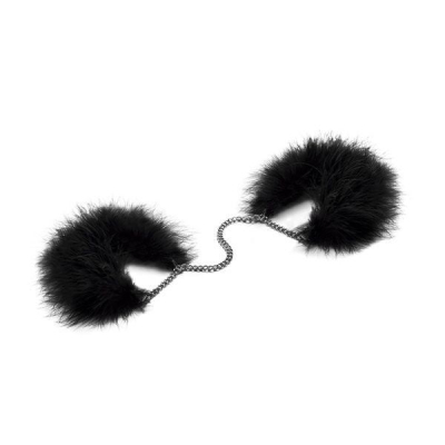 Пухнасті наручники Bijoux Indiscrets Za za zu – feahter handcuffs, пір'яні, подарункова упаковка