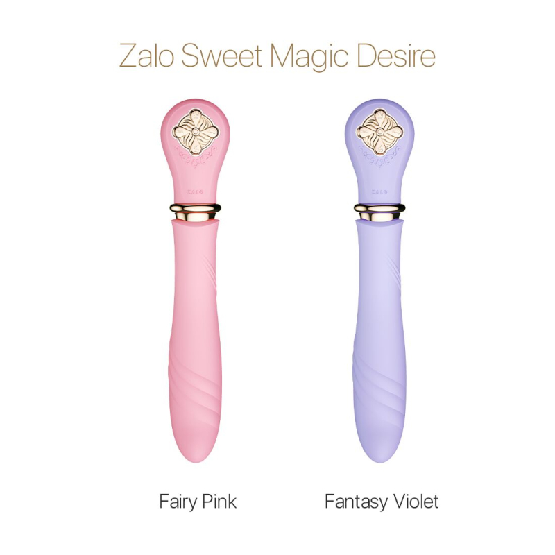 Пульсатор с подогревом до 42°C и турбо режимом – Zalo Sweet Magic Desire Fairy Pink – 6 мощных пульсаций