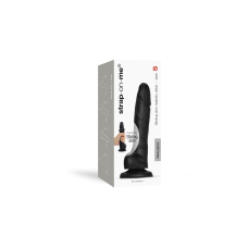 Реалістичний фалоімітатор Strap-On-Me Sliding Skin Realistic Dildo Black S, ефект рухливої шкіри, довжина 17 см