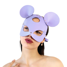 Шкіряна маска мишки Art of Sex – Mouse Mask, колір Лавандовий