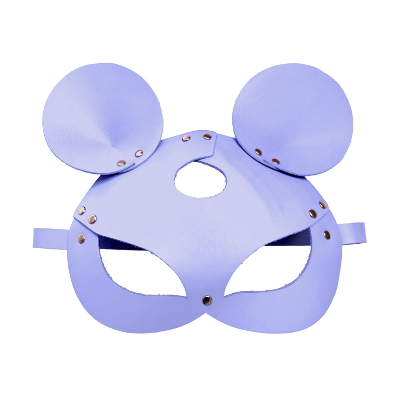 Кожаная маска мышки Art of Sex – Mouse Mask, цвет Лавандовый