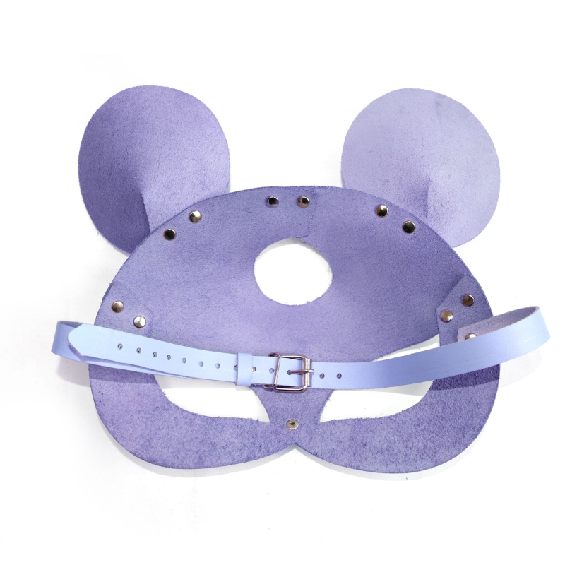Кожаная маска мышки Art of Sex – Mouse Mask, цвет Лавандовый