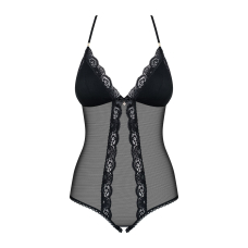 Сітчастий боді з відкритими сідницями Obsessive 841–TED–1 teddy S/M, чорний