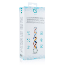 Скляний фалоімітатор Gildo Glass Dildo No. 10, довжина 18 см