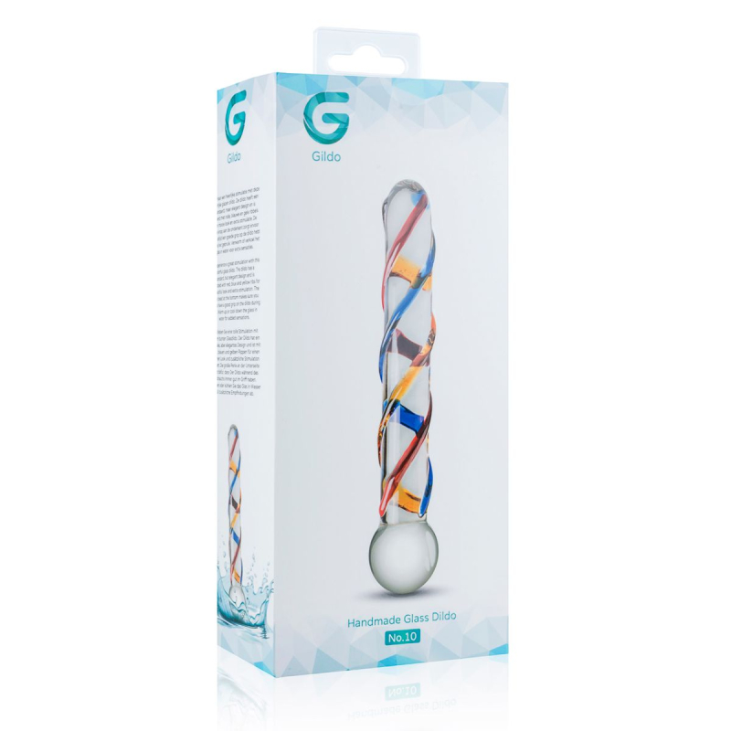 Стеклянный фаллоимитатор Gildo Glass Dildo No. 10, длина 18 см
