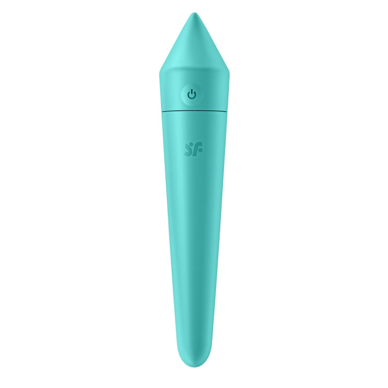Смарт Міні вібратор (вібропуля) – Satisfyer Ultra Power Bullet 8 Turquoise – 5 режимів інтенсивності, 7 ритм.малюнків