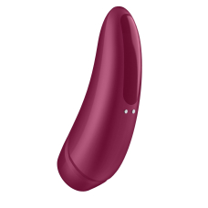Смарт-вакуумний стимулятор – Satisfyer Curvy 1+ Rose Red – дистанційне управління з телефона через застосунок