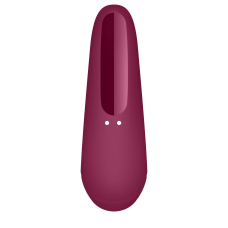 Смарт-вакуумний стимулятор – Satisfyer Curvy 1+ Rose Red – дистанційне управління з телефона через застосунок