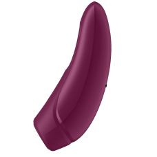 Смарт-вакуумний стимулятор – Satisfyer Curvy 1+ Rose Red – дистанційне управління з телефона через застосунок