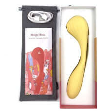 Смарт вакуумный вагинально-клиторальный стимулятор – Magic Motion Bobi Yellow – управление с телефона