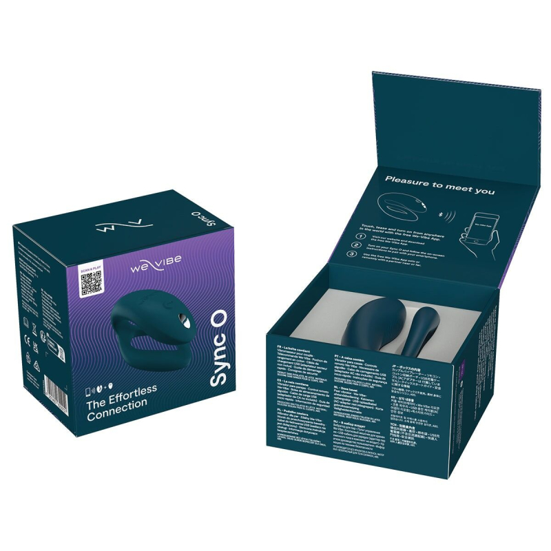 Смарт-вибратор для пар – We-Vibe Sync O Velvet Green – дистанционное управление с телефона + пульт