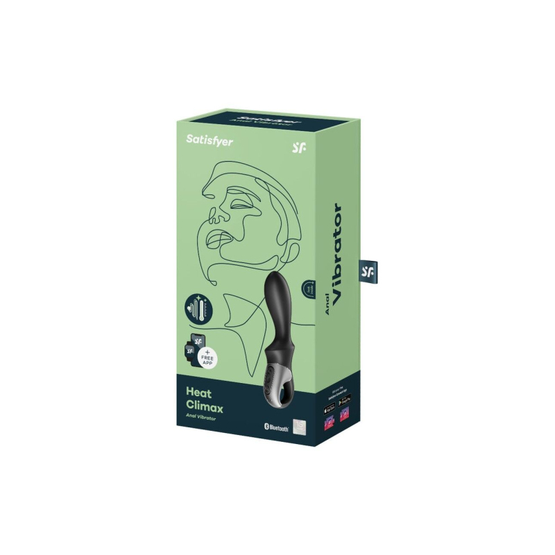 Смарт вібратор для простати з підігрівом – Satisfyer Heat Climax – 12 вібро-режимів, App-керування, нагрів до 40°