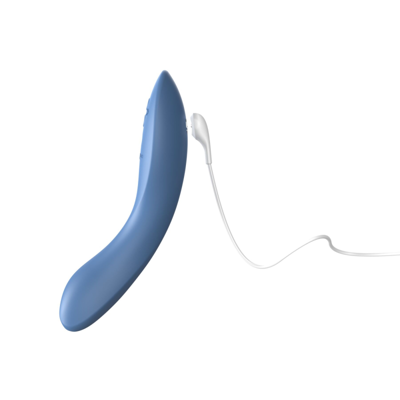 Смарт-вібратор для точки G – We-Vibe Rave 2 Twisted Pleasure Blue – дистанційне керування на відстані з телефона