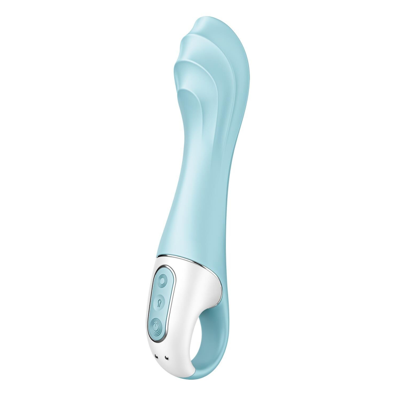 Смарт вибратор с надувной головкой – Satisfyer Air Pump Vibrator 5+ – дистанционное App-управление