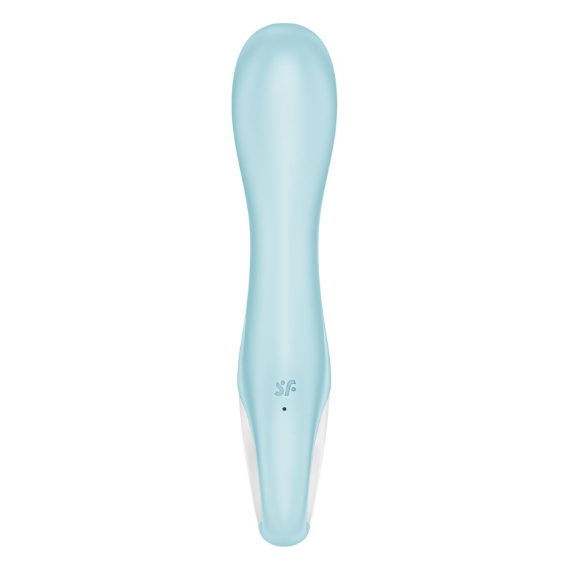 Смарт вибратор с надувной головкой – Satisfyer Air Pump Vibrator 5+ – дистанционное App-управление