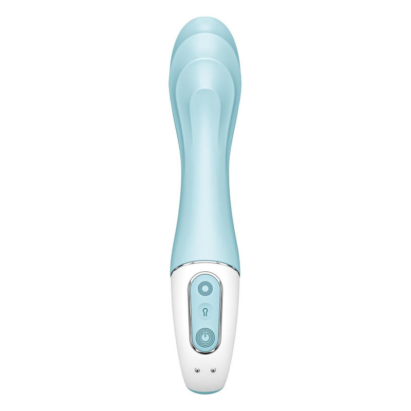 Смарт вибратор с надувной головкой – Satisfyer Air Pump Vibrator 5+ – дистанционное App-управление