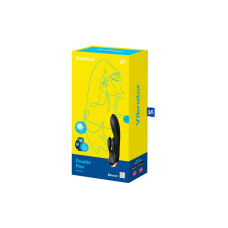 Смарт вібратор-кролик з подвійним відростком – Satisfyer Double Flex Black – дистанційне керування