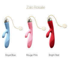 Смарт вібратор-кролик – Zalo Rosalie Rouge Pink – дистанційне керування з телефона, золоте покриття 24К