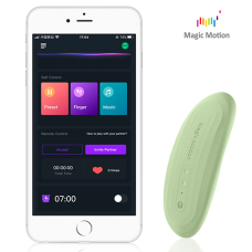 Смарт-вібратор – Magic Motion Nyx Green – управління на відстані через мобільний застосунок, суперпотужний