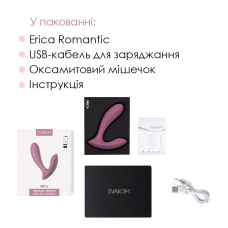 Смарт-вибратор в трусики – Svakom Erica Romantic Rose – дистанционное управление через приложение на расстоянии