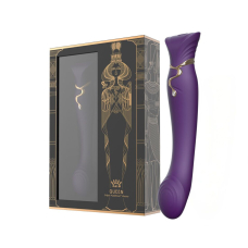 Смарт-вібратор – Zalo Queen Twilight Purple, пульсівна перлина, кристал Swarovski