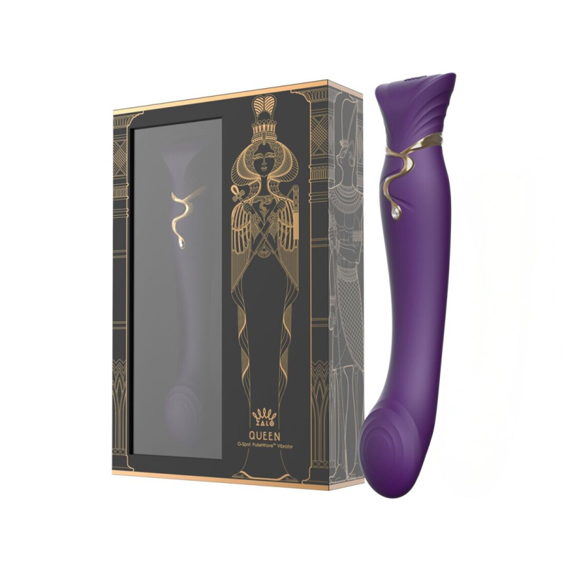 Смарт-вібратор – Zalo Queen Twilight Purple, пульсівна перлина, кристал Swarovski