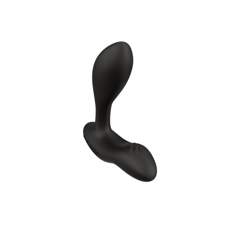 Смарт-вибромассажер простаты We-Vibe Vector+ CHARCOAL BLACK, пульт ДК, регулируемый угол наклона