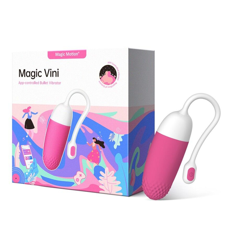 Смарт-виброяйцо – Magic Motion Vini Pink – мобильное управление на расстоянии через приложение