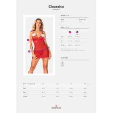 Сорочка Obsessive Claussica XS/S