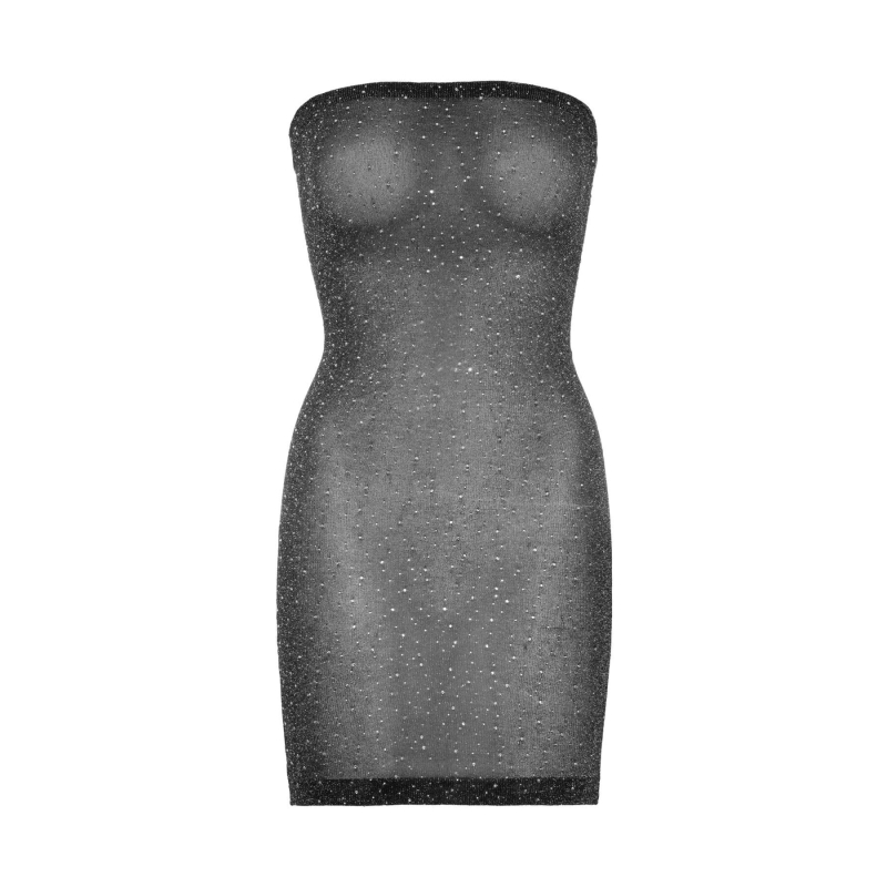 Сукня–бандо зі стразами Leg Avenue Lurex rhinestone tube dress, з люрексом, one size