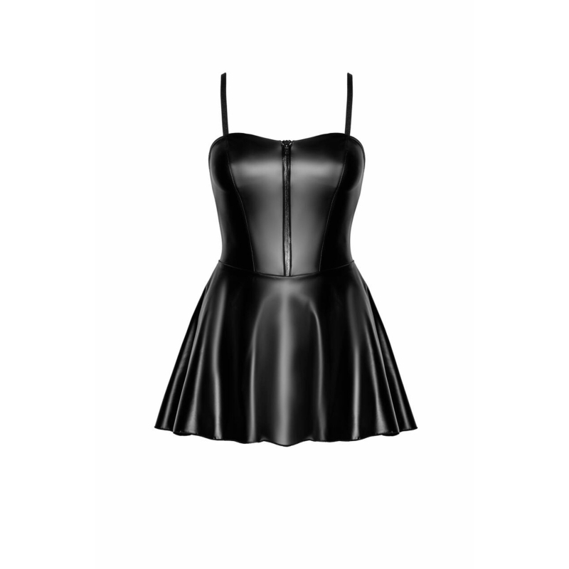 Платье Noir Handmade F308 Dreamer wetlook corset mini dress with front zipper – M