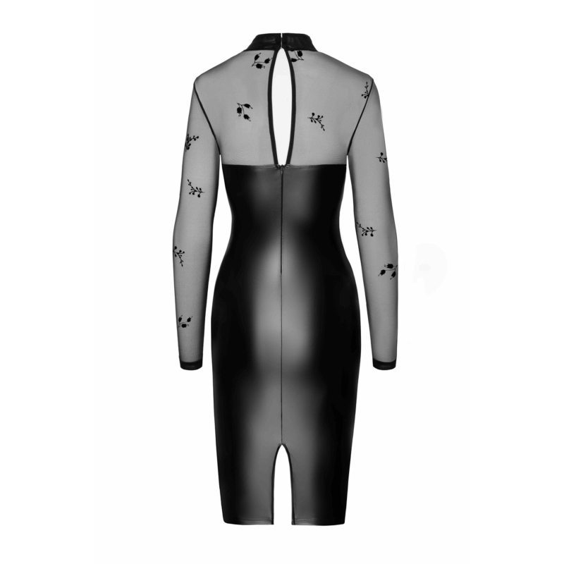 Сукня Noir Handmade F310 Sublime wetlook and flocked mesh midi dress – XXL