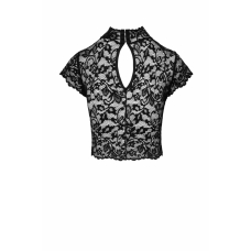 Топ Noir Handmade F303 Essence lace top with high collar – M