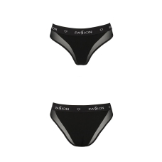 Трусики з прозорою вставкою Passion PS002 PANTIES M, чорний колір