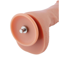 Реалістичний фалоімітатор для секс-машин Hismith 2-layers Silicone Flesh Dildo, 2-шаровий, довж. 22 см