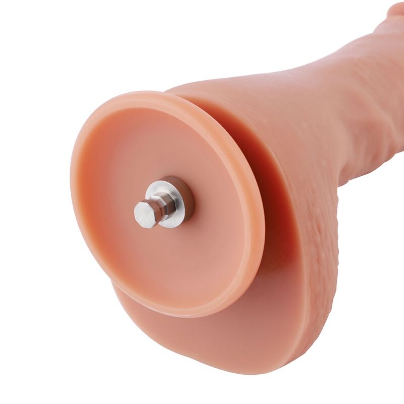 Реалістичний фалоімітатор для секс-машин Hismith 2-layers Silicone Flesh Dildo, 2-шаровий, довж. 22 см