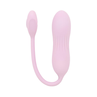 Вагінальне віброяйце з ребристою поверхнею Good Vibes Only SIVA Bullet Vibrator Soft Silicone, рожевого кольору