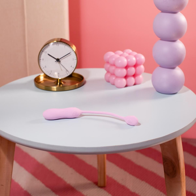 Вагинальное виброяйцо с рифленой поверхностью Good Vibes Only SIVA Bullet Vibrator Soft Silicone, розового цвета
