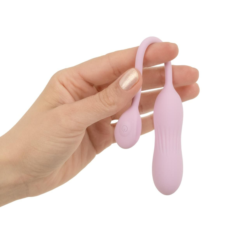 Вагинальное виброяйцо с рифленой поверхностью Good Vibes Only SIVA Bullet Vibrator Soft Silicone, розового цвета