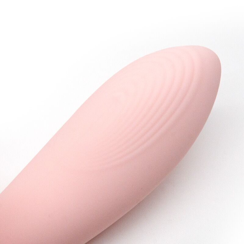 Вагинально-клиторальный вибратор – KISTOY Tina Mini Light Pink – 3 режима вакуума, 10 режимов вибраций