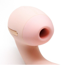 Вагінально-кліторальний вібратор – KISTOY Tina Mini Light Pink – 3 режима вакууму, 10 режимів вібрацій