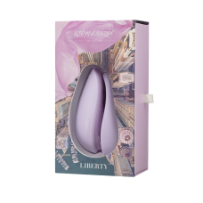 Вакуумний кліторальний стимулятор – Womanizer Liberty Lilac – магнітна кришка, 2 насадки