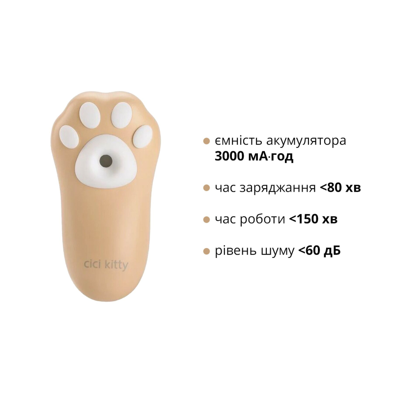Вакуумний стимулятор для клітора – Otouch Cici Kitty – 6 режимів вакуумної стимуляції