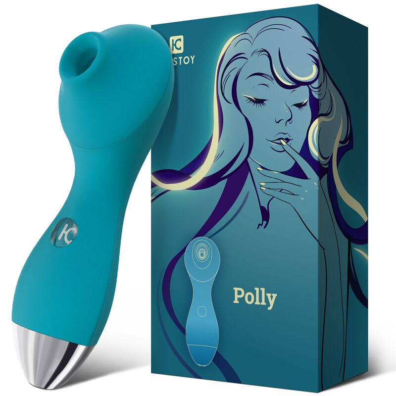 Вакуумний стимулятор – KISTOY Polly Blue – 3 режими, якісний силікон, м’який чохол