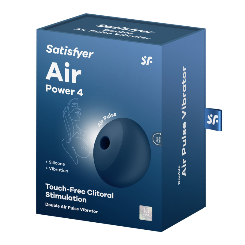 Вакуумный стимулятор с вибрацией – Satisfyer Air Power 4, мощные вибрации