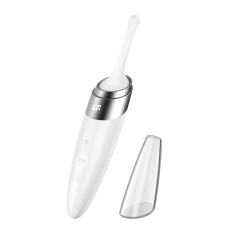 Вібратор для клітора – Satisfyer Twirling Delight White – 40 комбінацій, магнітна зарядка