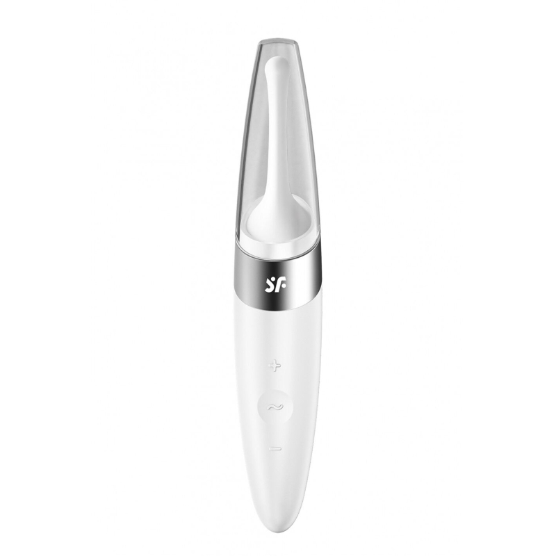 Вібратор для клітора – Satisfyer Twirling Delight White – 40 комбінацій, магнітна зарядка