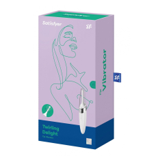 Вібратор для клітора – Satisfyer Twirling Delight White – 40 комбінацій, магнітна зарядка