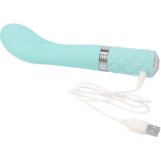 Вібратор для точки G – Pillow Talk Sassy Teal з кристалом Swarovski, у розкішній подарунковій упаковці